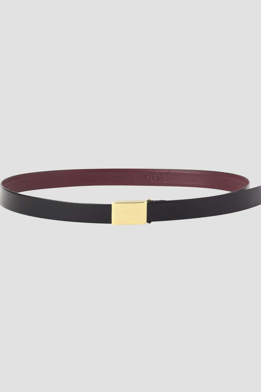 イレーヴ/YLEVEのYLEVE / LEATHER BUCKLED BELT(ブラック/1686277578)