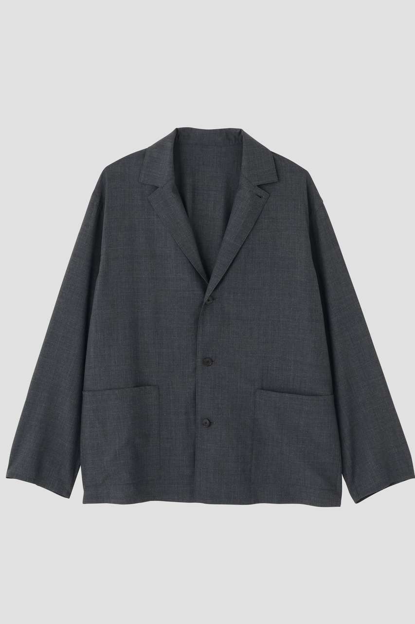 イレーヴ/YLEVEのYLEVE / SUPER140s WOOL TROPICAL WORK JACKET(グレー/1706220020)