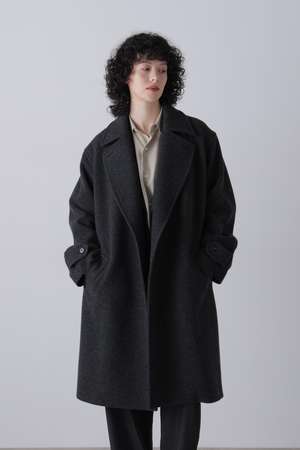 イレーヴ/YLEVEのYLEVE / BLANKET-BRUSHED WOOL LONG COAT(110900/110903)