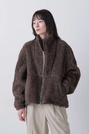 イレーヴ/YLEVEのYLEVE / LINEN/RAMIE POLYESTER BOA BLOUSON(110800/110802)