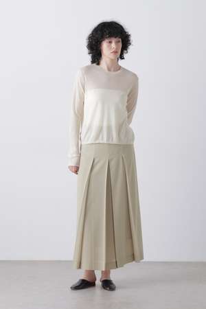 イレーヴ/YLEVEのYLEVE / 2/72 SUPER 100s WOOL HIGH-TWIST VOILE SKIRT(110700/110703)