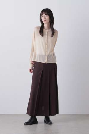 イレーヴ/YLEVEのYLEVE / 2/72 SUPER 100s WOOL HIGH-TWIST VOILE SKIRT(110700/110703)
