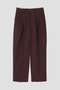 YLEVE / 2/72 SUPER 100s WOOL HIGH-TWIST VOILE TROUSERS イレーヴ/YLEVE ブラウン