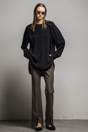 プレミアムストレッチセンタースリットフレアレギンス