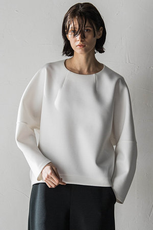 HERNO Resort ニットコート ツイード ロングコート リブニット