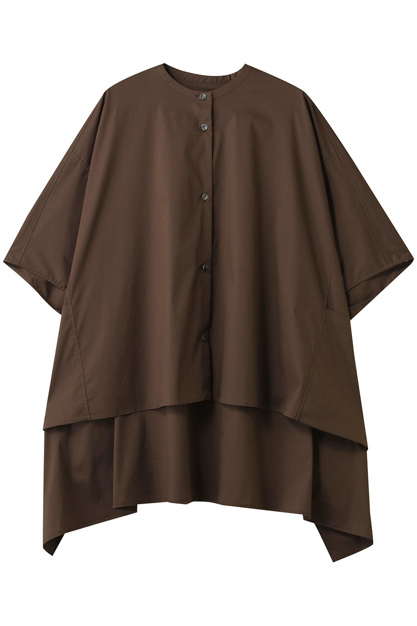 ESSEN.LAUTREAMONT T/Cストレッチブロードスクエアブラウス (ブラウン, 38) エッセン.ロートレアモン ELLE SHOP ESSEN.LAUTREAMONT T/Cストレッチブロードスクエアブラウス (ブラウン, 38) エッセン.ロートレアモン ELLE SHOP