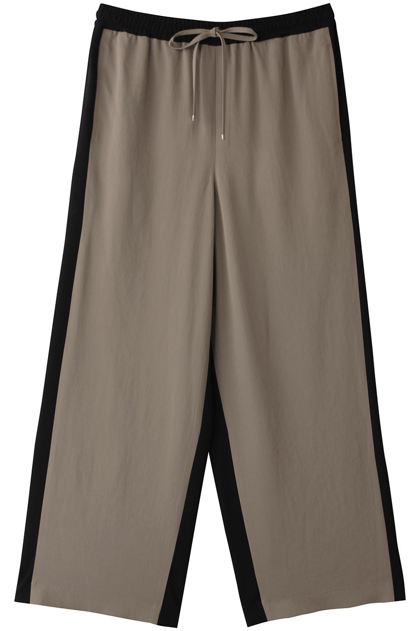 ESSEN.LAUTREAMONT TAツイルハイショクワイドパンツ (ブラック×ベージュ, 38) エッセン.ロートレアモン ELLE SHOP ESSEN.LAUTREAMONT TAツイルハイショクワイドパンツ (ブラック×ベージュ, 38) エッセン.ロートレアモン ELLE SHOP