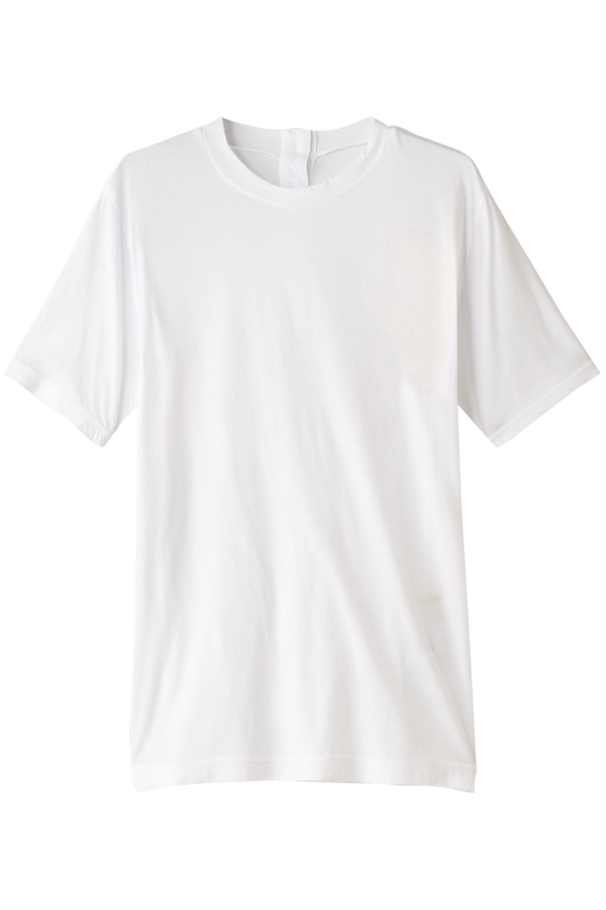 ＜ELLE SHOP＞ nagonstans ライトCO天竺 バックボタンTシャツ (ホワイト 38) ナゴンスタンス ELLE SHOP