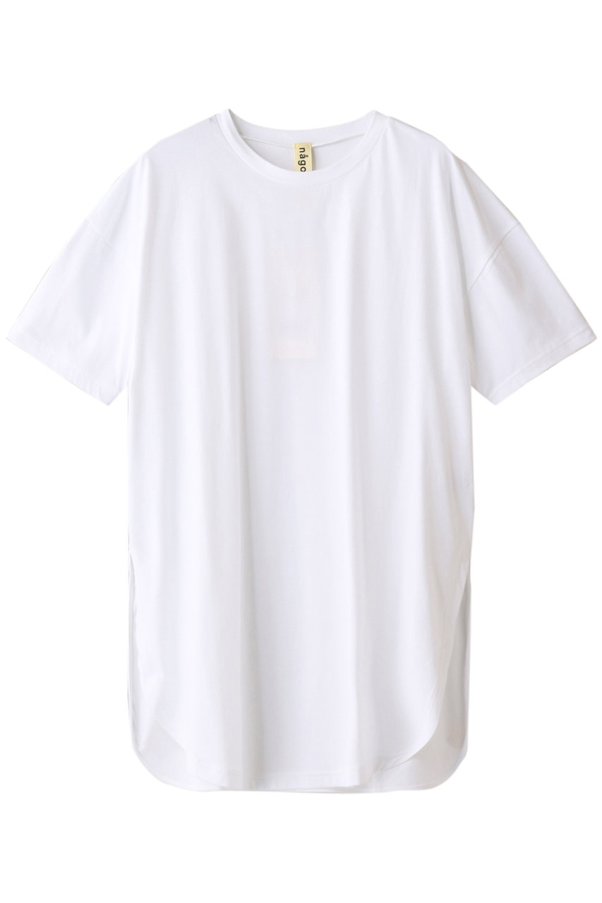 ナゴンスタンス/nagonstansのピマコットン ラウンドスリットTシャツ(ホワイト/470DA280-5010)