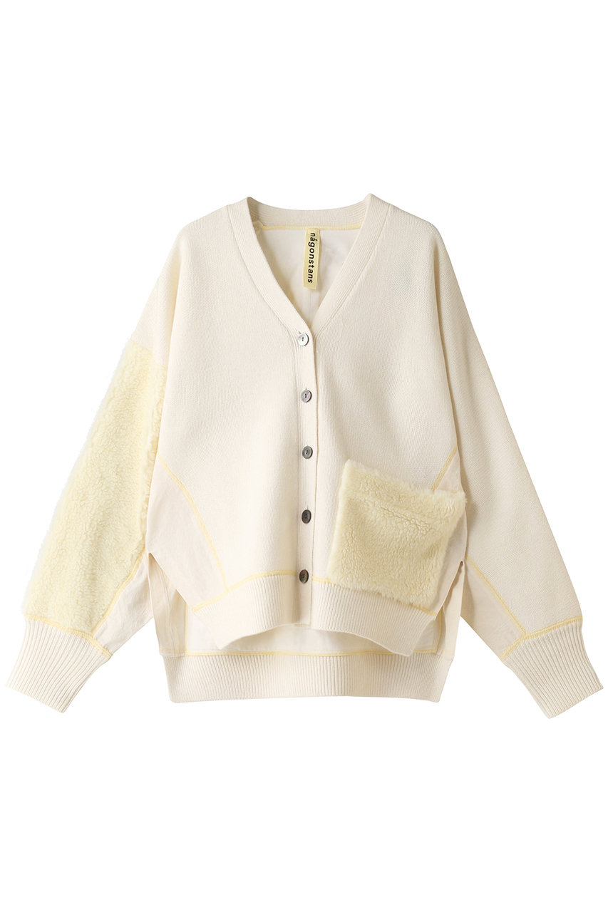 新品 Nahyat x AVELIA ナヤット 7G MERINO WOOL KNIT CARDIGAN メリノ