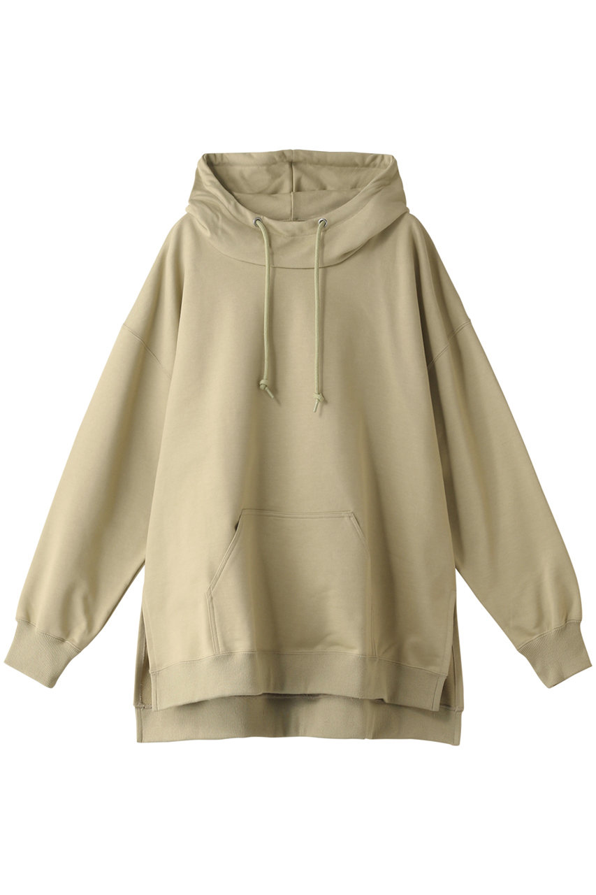 ＜ELLE SHOP＞ nagonstans Hard Sweat スタンドN/Cパーカー (ベージュ 38) ナゴンスタンス ELLE SHOP