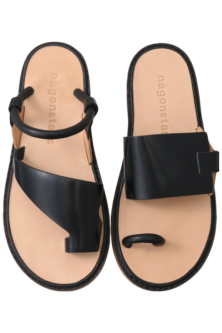 nagonstans アシンメトリーFlat Sandals - サンダル