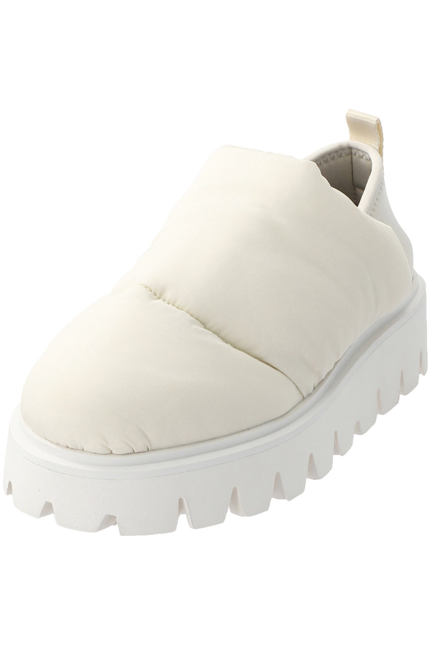 ＜ELLE SHOP＞ nagonstans PADDING SLIP-ON/スリッポン (グレイッシュホワイト 23) ナゴンスタンス ELLE SHOP