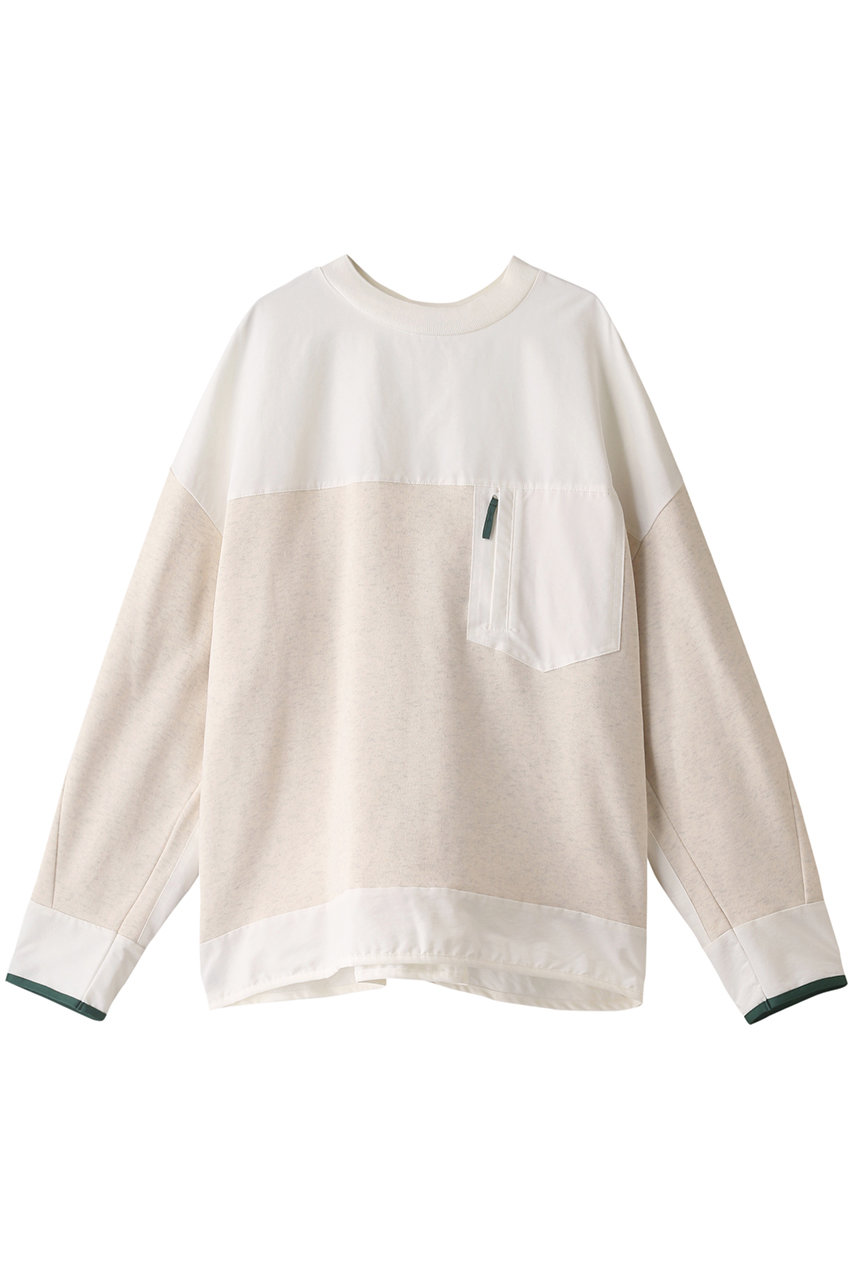 nagonstans combination crewneck pullover - トレーナー