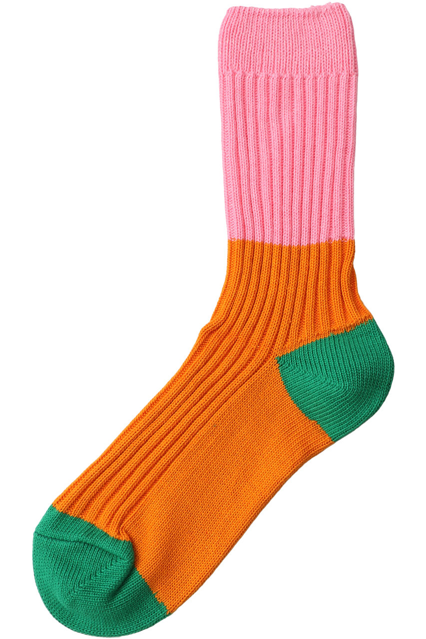 ナゴンスタンス/nagonstansのバイカラー Socks(Flamingo/470FA856-1500)