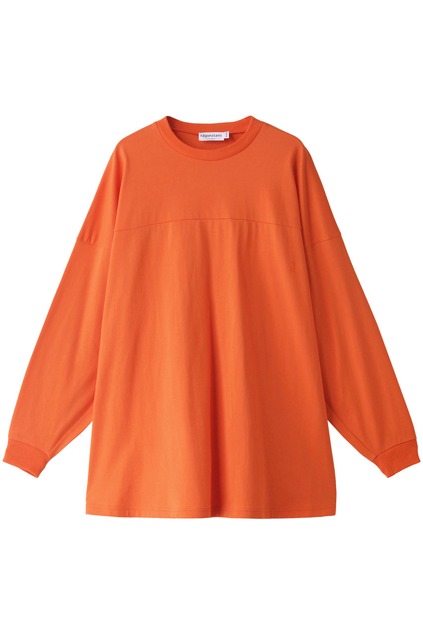 ナゴンスタンス/nagonstansのコットンジャージィ Aライン ロングTシャツ(Orange/470FA880-0490)