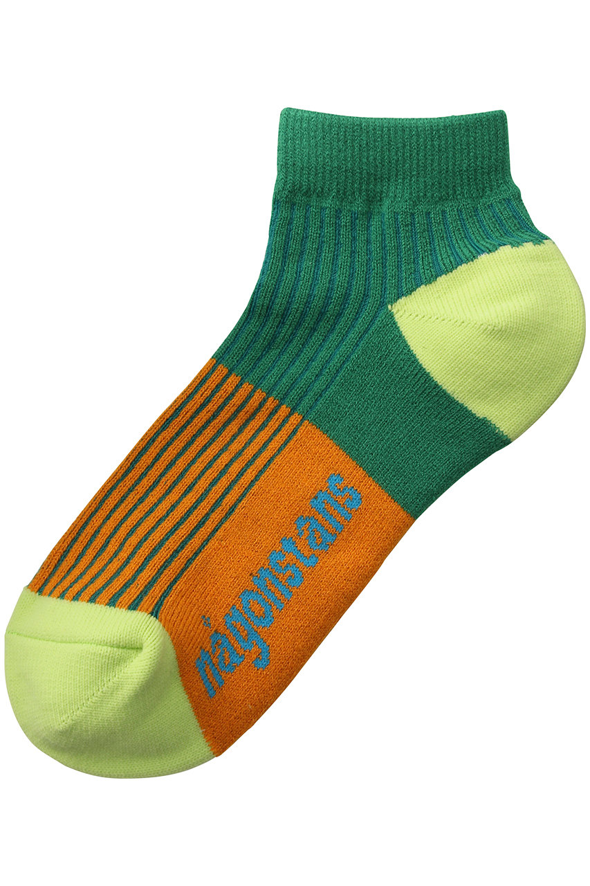 nagonstans Bi-color アンクル Socks/ソックス (Zucchini, M) ナゴンスタンス ELLE SHOP