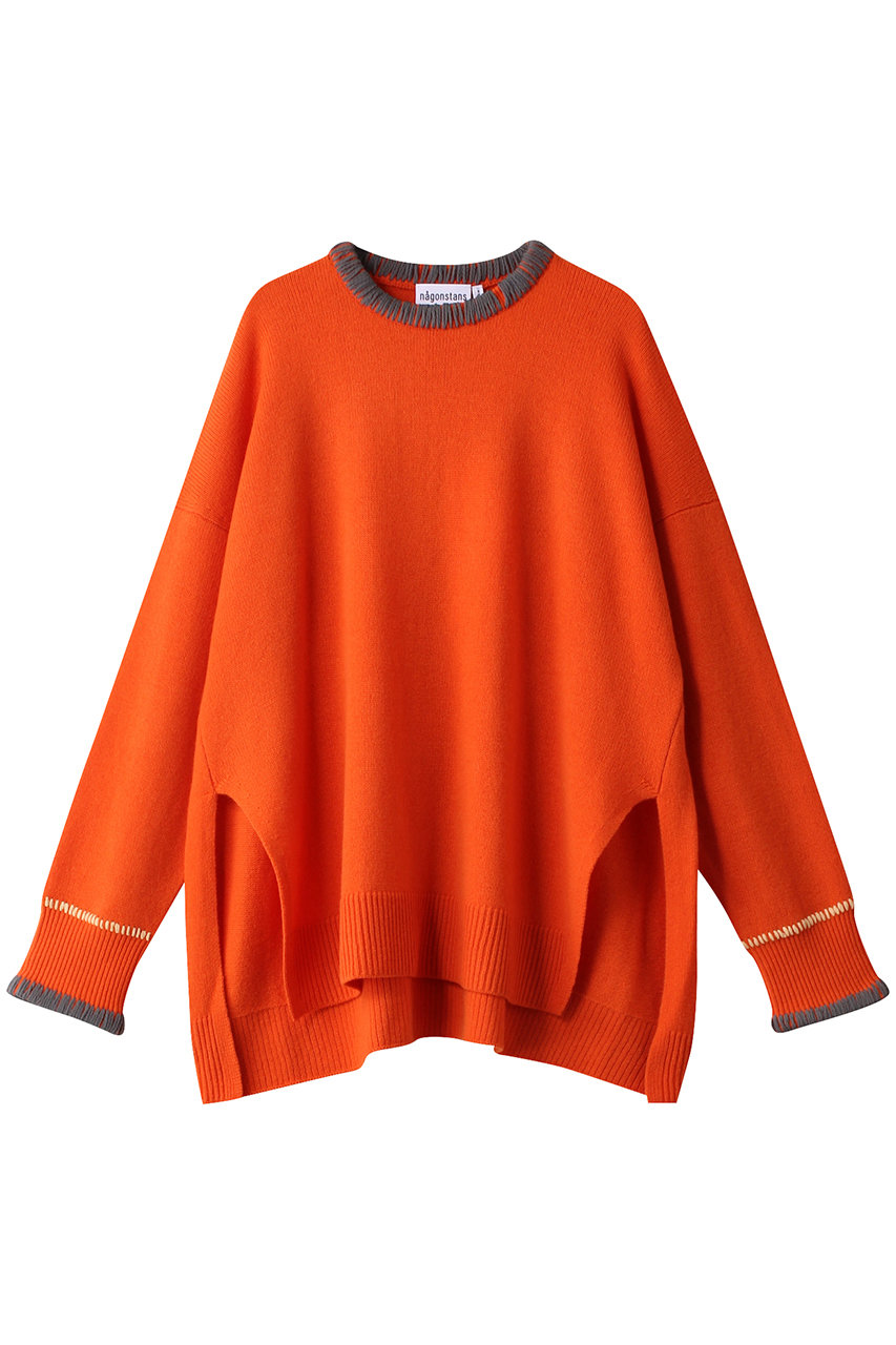nagonstans ハンドステッチ P.O/プルオーバー (Orange, M) ナゴンスタンス ELLE SHOP nagonstans ハンドステッチ P.O/プルオーバー (Orange, M) ナゴンスタンス ELLE SHOP