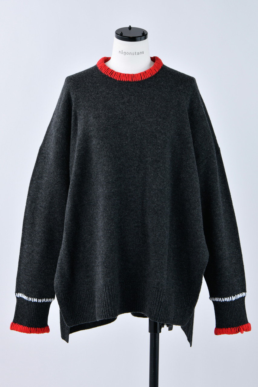 nagonstans ハンドステッチ P.O/プルオーバー (Stone, M) ナゴンスタンス ELLE SHOP nagonstans ハンドステッチ P.O/プルオーバー (Stone, M) ナゴンスタンス ELLE SHOP