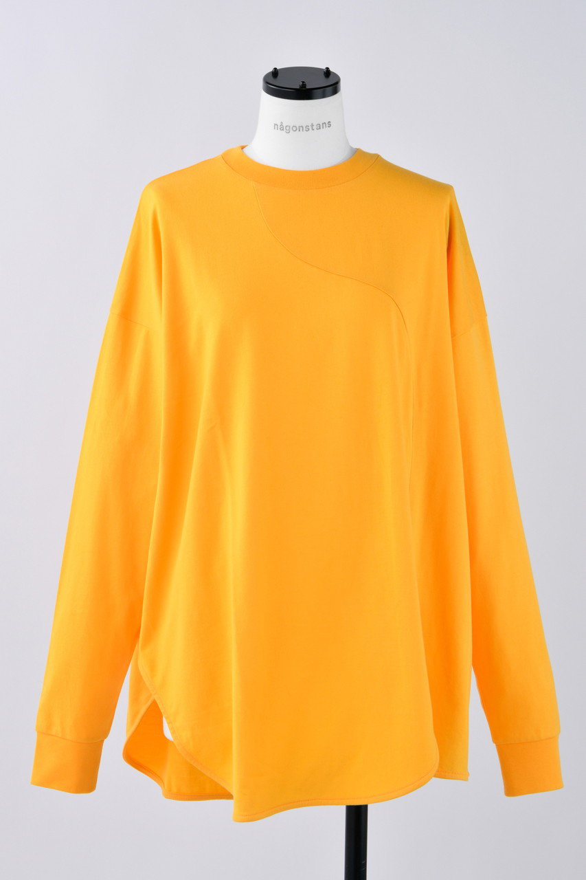nagonstans CO天竺 ラウンドヘム ロンT (Papaya, M) ナゴンスタンス ELLE SHOP nagonstans CO天竺 ラウンドヘム ロンT (Papaya, M) ナゴンスタンス ELLE SHOP