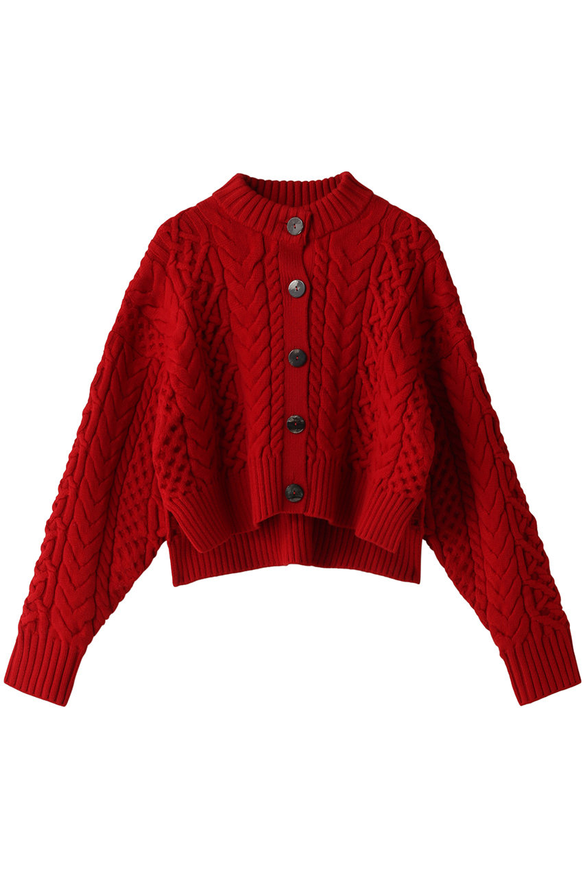 nagonstans ケーブル P.O/プルオーバー (Chili, M) ナゴンスタンス ELLE SHOP nagonstans ケーブル P.O/プルオーバー (Chili, M) ナゴンスタンス ELLE SHOP