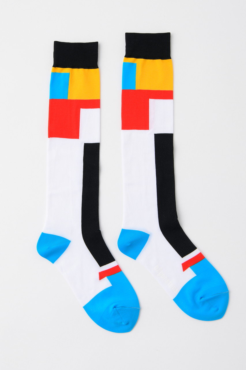 nagonstans Shape Socks/ソックス (Black, M) ナゴンスタンス ELLE SHOP