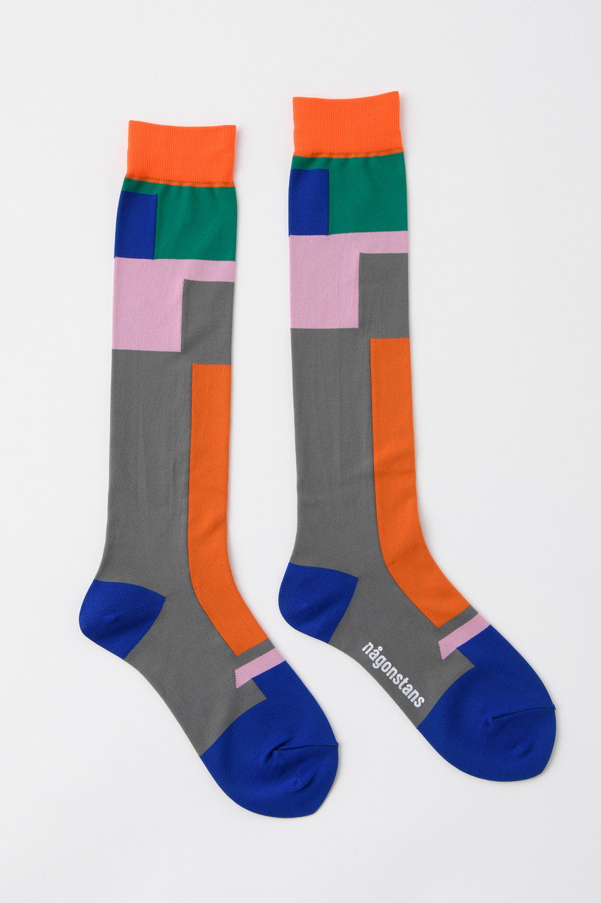 nagonstans Shape Socks/ソックス (Orange, M) ナゴンスタンス ELLE SHOP