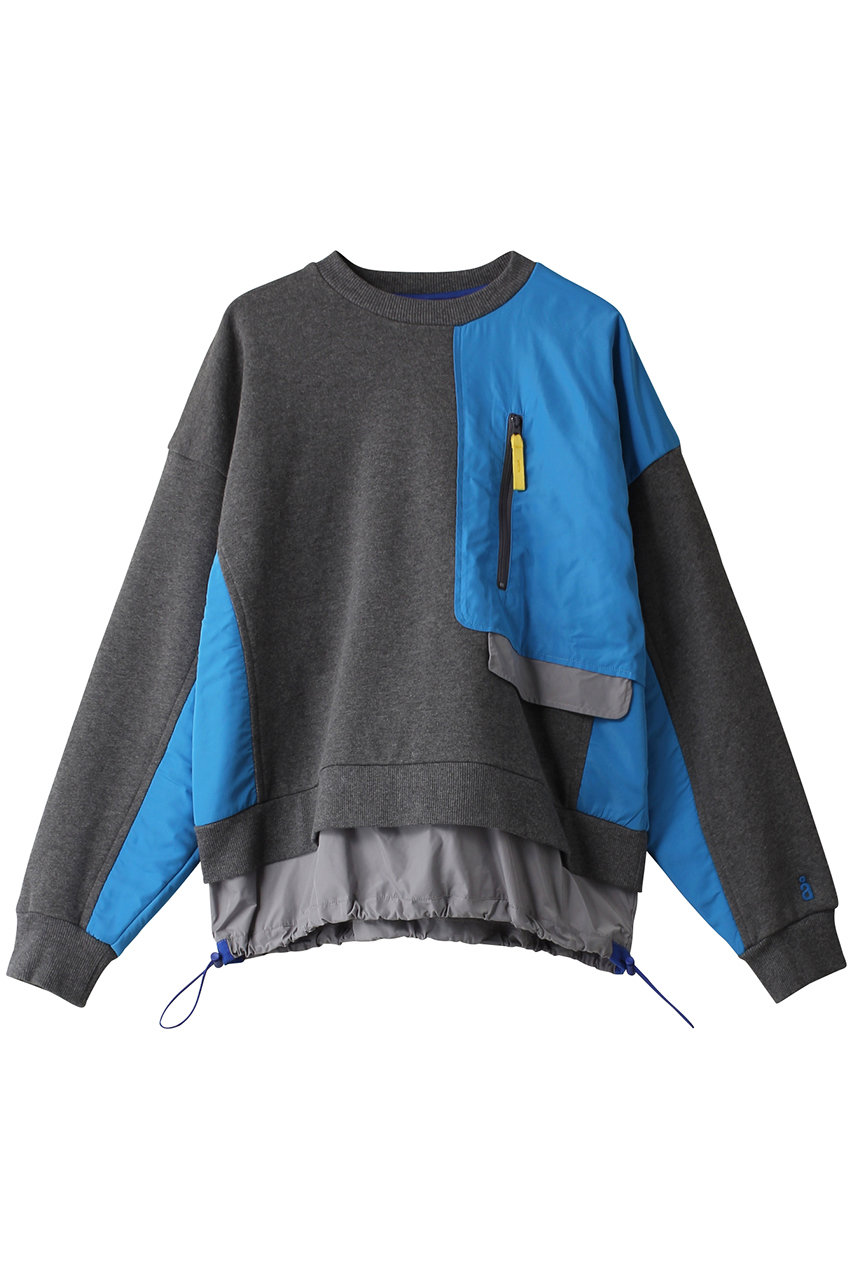 nagonstans Sweat Woven Combi Crew/スウェット (Stone, M) ナゴンスタンス ELLE SHOP nagonstans Sweat Woven Combi Crew/スウェット (Stone, M) ナゴンスタンス ELLE SHOP