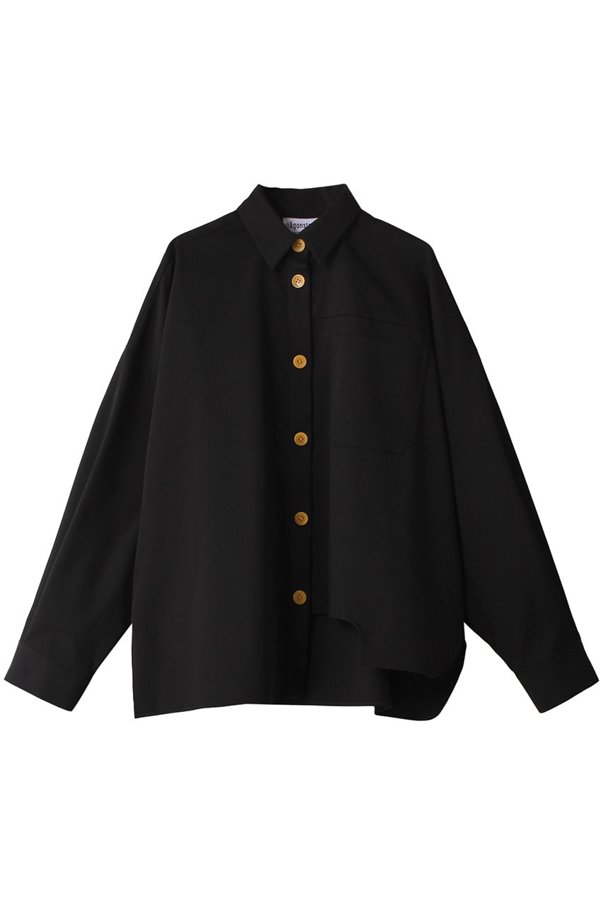 nagonstans POLY CHINO Cropped SH/シャツ (Black, M) ナゴンスタンス ELLE SHOP nagonstans POLY CHINO Cropped SH/シャツ (Black, M) ナゴンスタンス ELLE SHOP