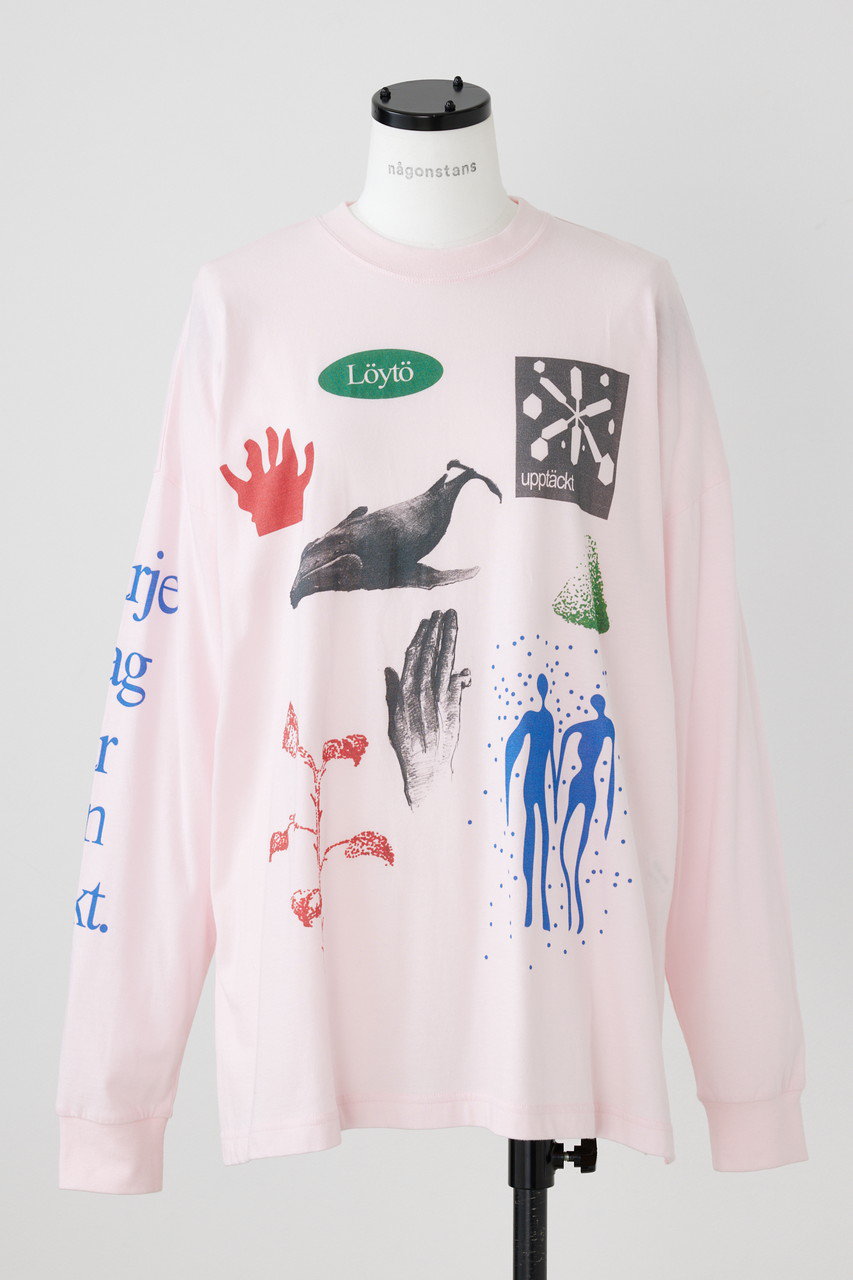 nagonstans Drawing Diary P.O/プルオーバー (Peach, M) ナゴンスタンス ELLE SHOP nagonstans Drawing Diary P.O/プルオーバー (Peach, M) ナゴンスタンス ELLE SHOP