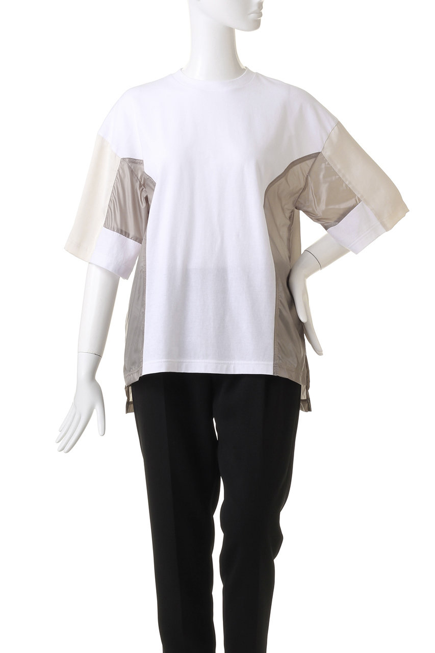 nagonstans(ナゴンスタンス)|Mix Fabric Combi T/SH Tシャツ nagonstans(ナゴンスタンス)|Mix Fabric Combi T/SH Tシャツ