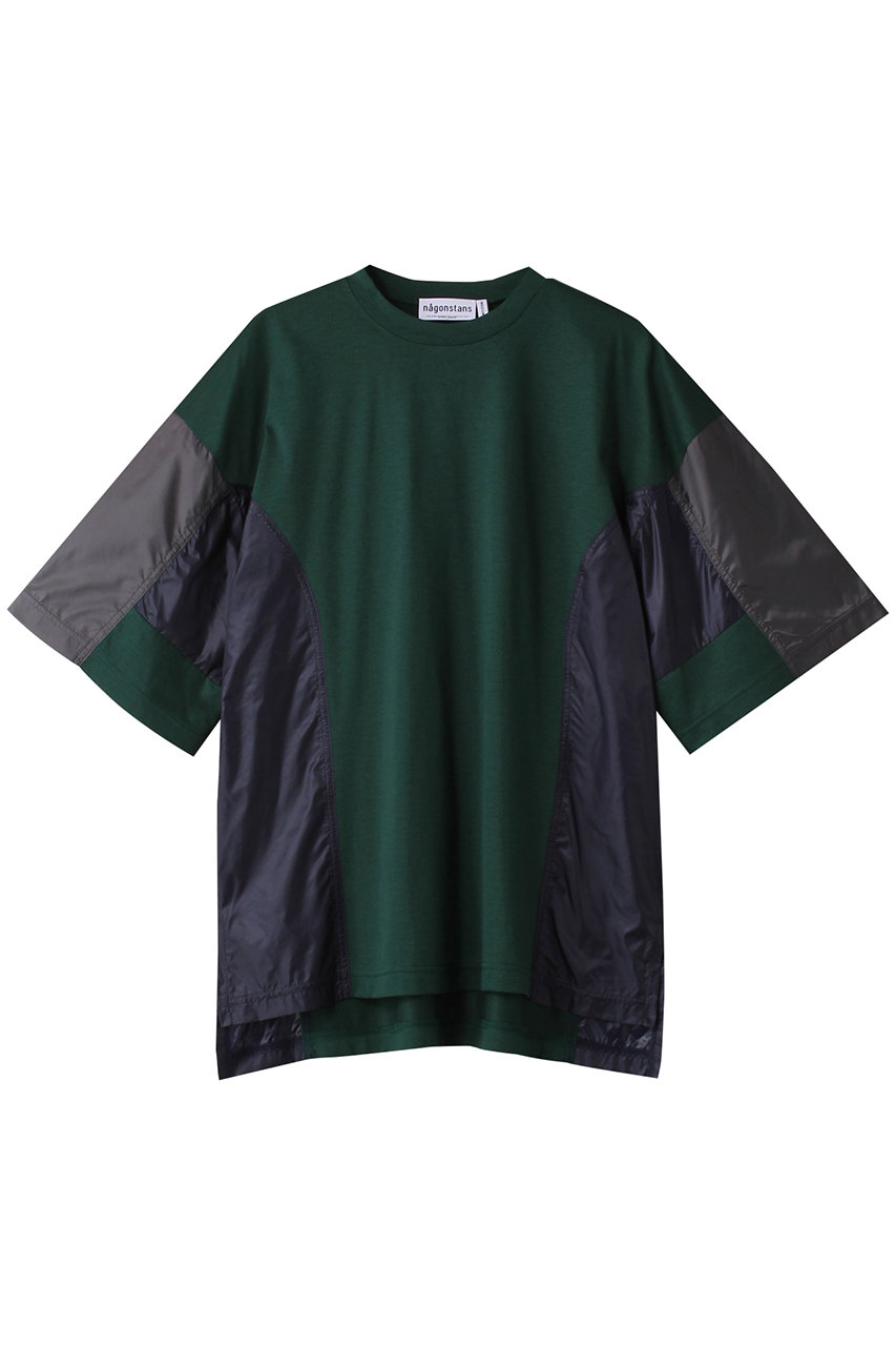 ナゴンスタンス/nagonstansのMix Fabric Combi T/SH Tシャツ(Kale/470HS480-1300)