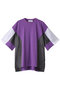 Mix Fabric Combi T/SH Tシャツ ナゴンスタンス/nagonstans Lilac