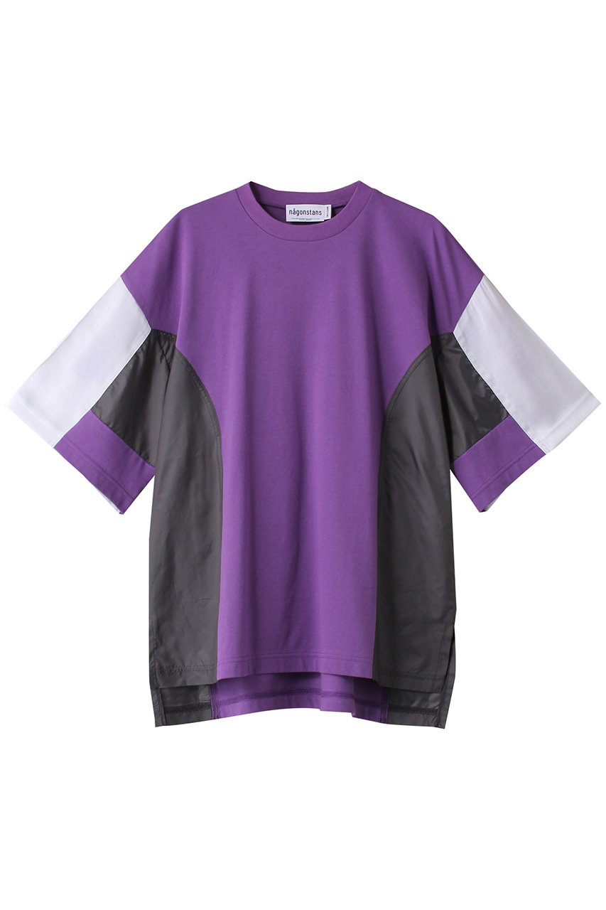 ナゴンスタンス/nagonstansのMix Fabric Combi T/SH Tシャツ(Lilac/470HS480-1300)