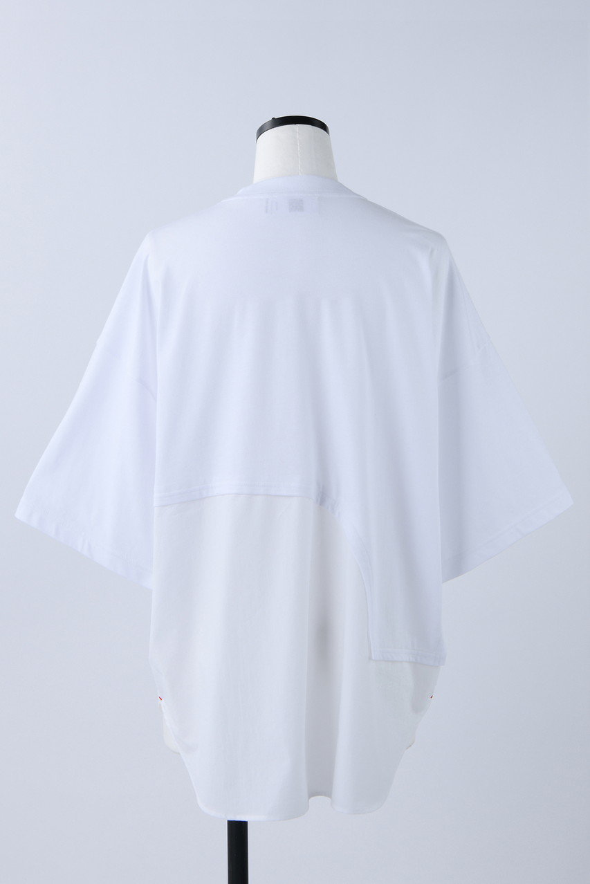 nagonstans(ナゴンスタンス)｜Mix Fabric Combi T/SH Tシャツ/Salt の 