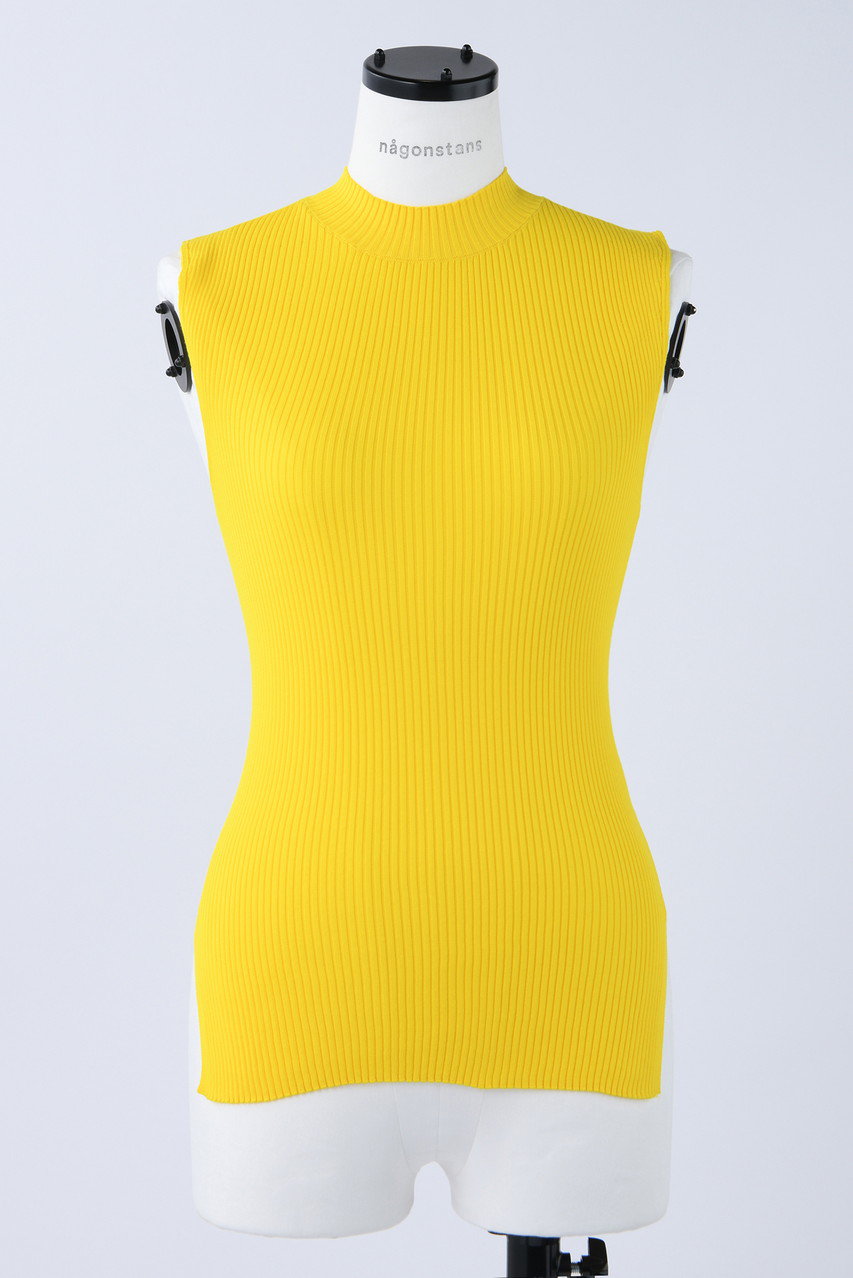 nagonstans ハイネックノースリーブT/T タンクトップ (Lemon, M) ナゴンスタンス ELLE SHOP nagonstans ハイネックノースリーブT/T タンクトップ (Lemon, M) ナゴンスタンス ELLE SHOP