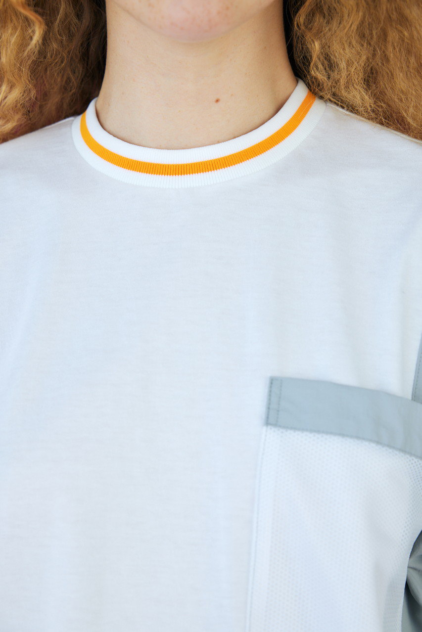 nagonstans(ナゴンスタンス)｜ソフト天竺 PKT Tシャツ/Salt の