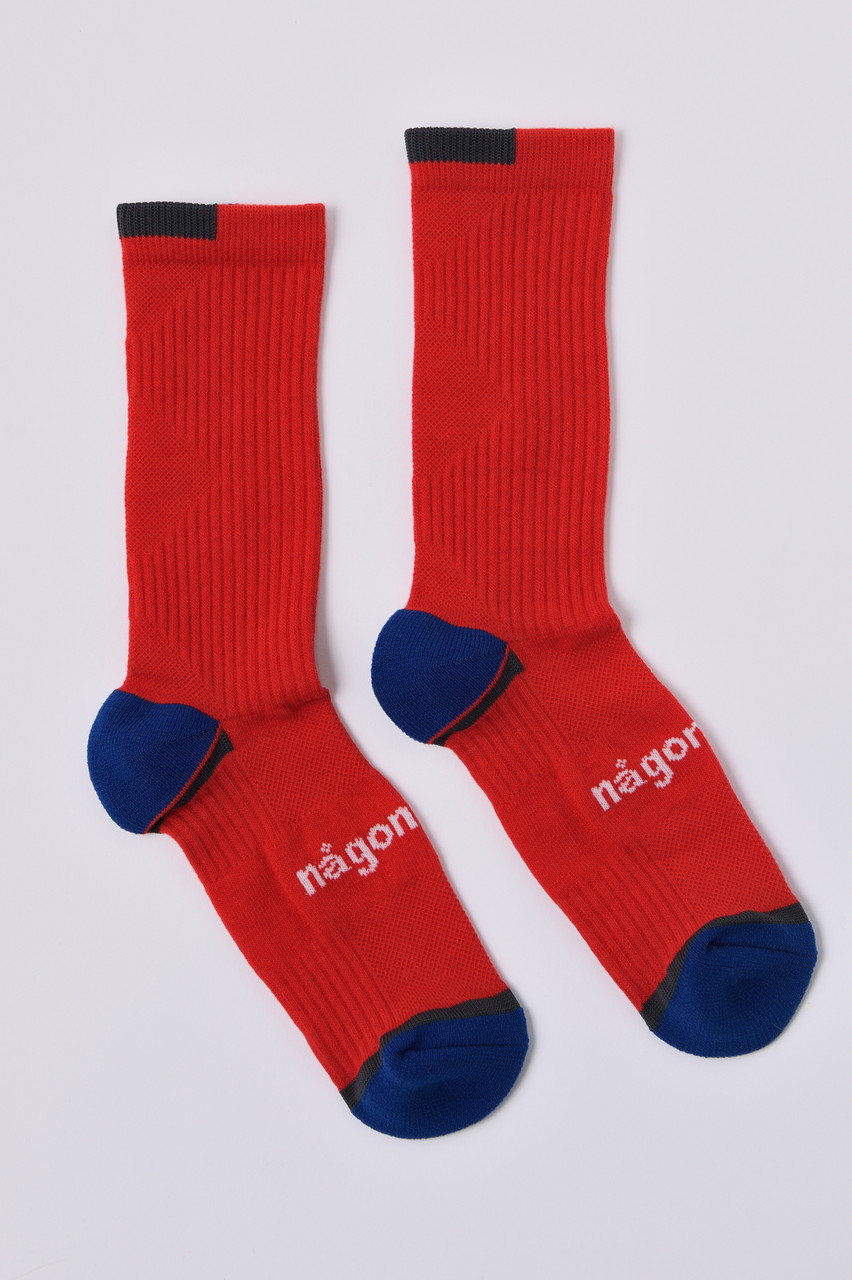 ナゴンスタンス/nagonstansのRib Combi Socks/ソックス(Chili/470HA456-0780)