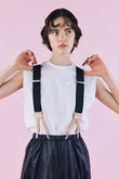 nagonstansサスペンダー 470HA156-0760 ブラック nagonstans(ナゴンスタンス)｜Water repellentツイル