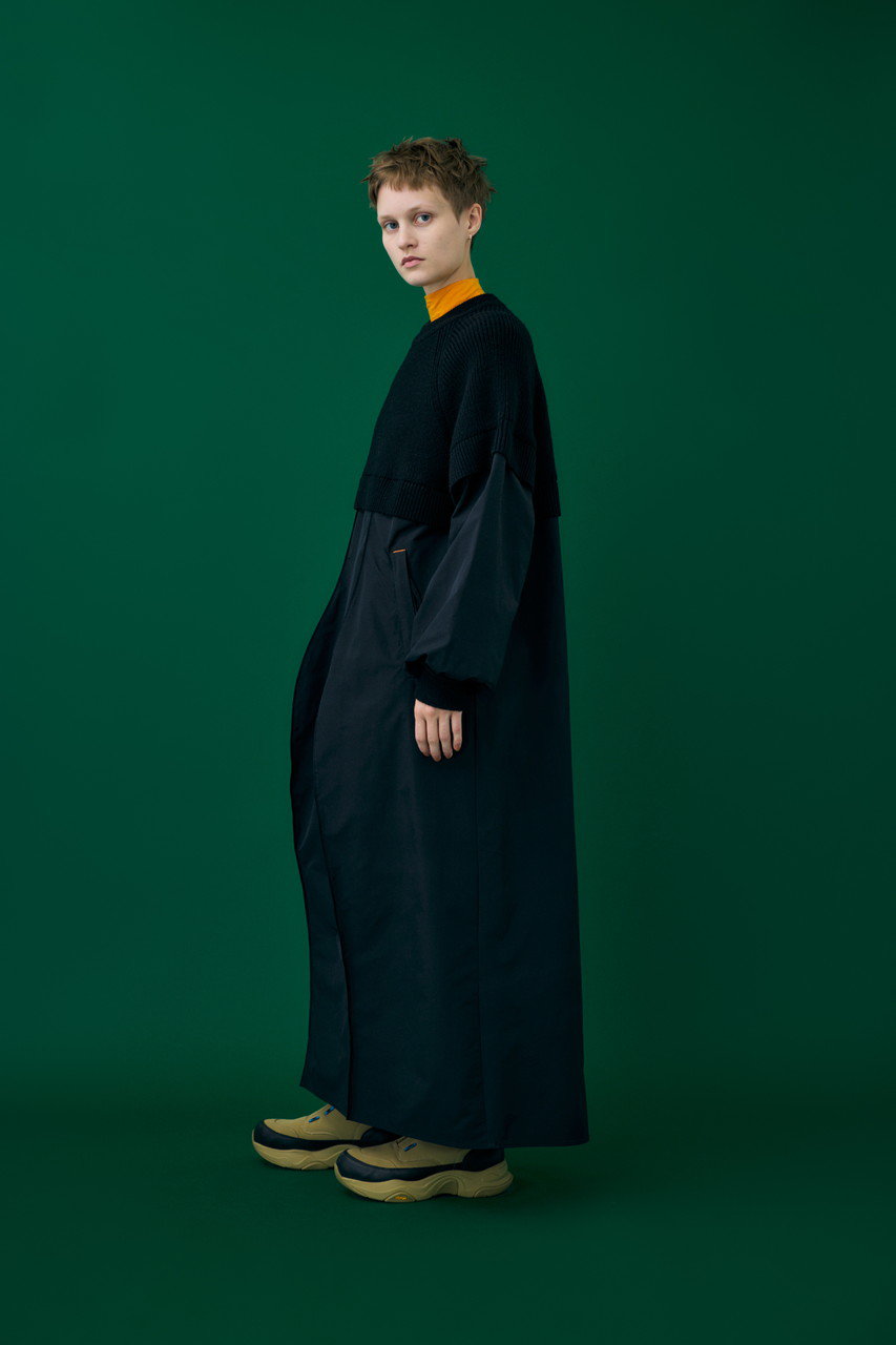 nagonstans(ナゴンスタンス)｜Knit Combi DRS/ドレス/Black の通販