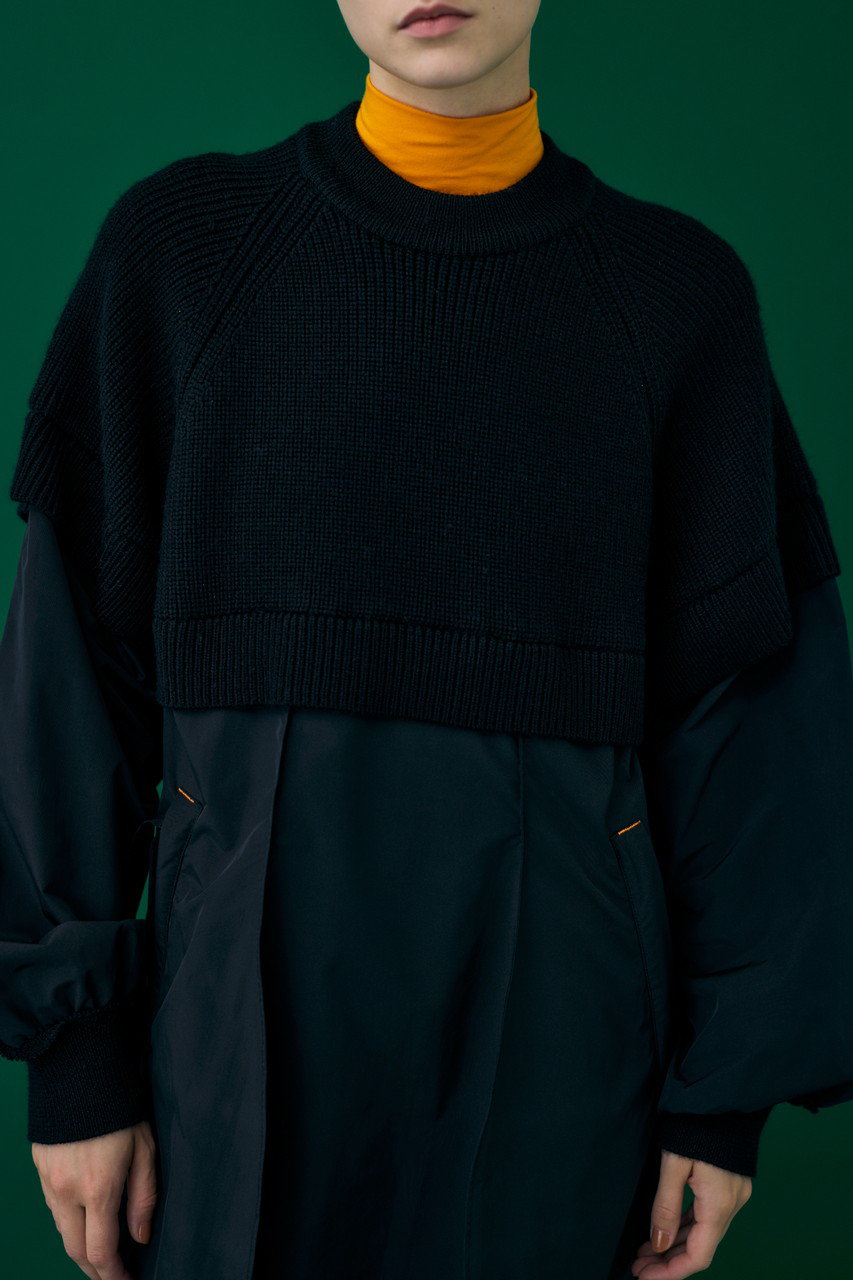 nagonstans(ナゴンスタンス)｜Knit Combi DRS/ドレス/Black の通販