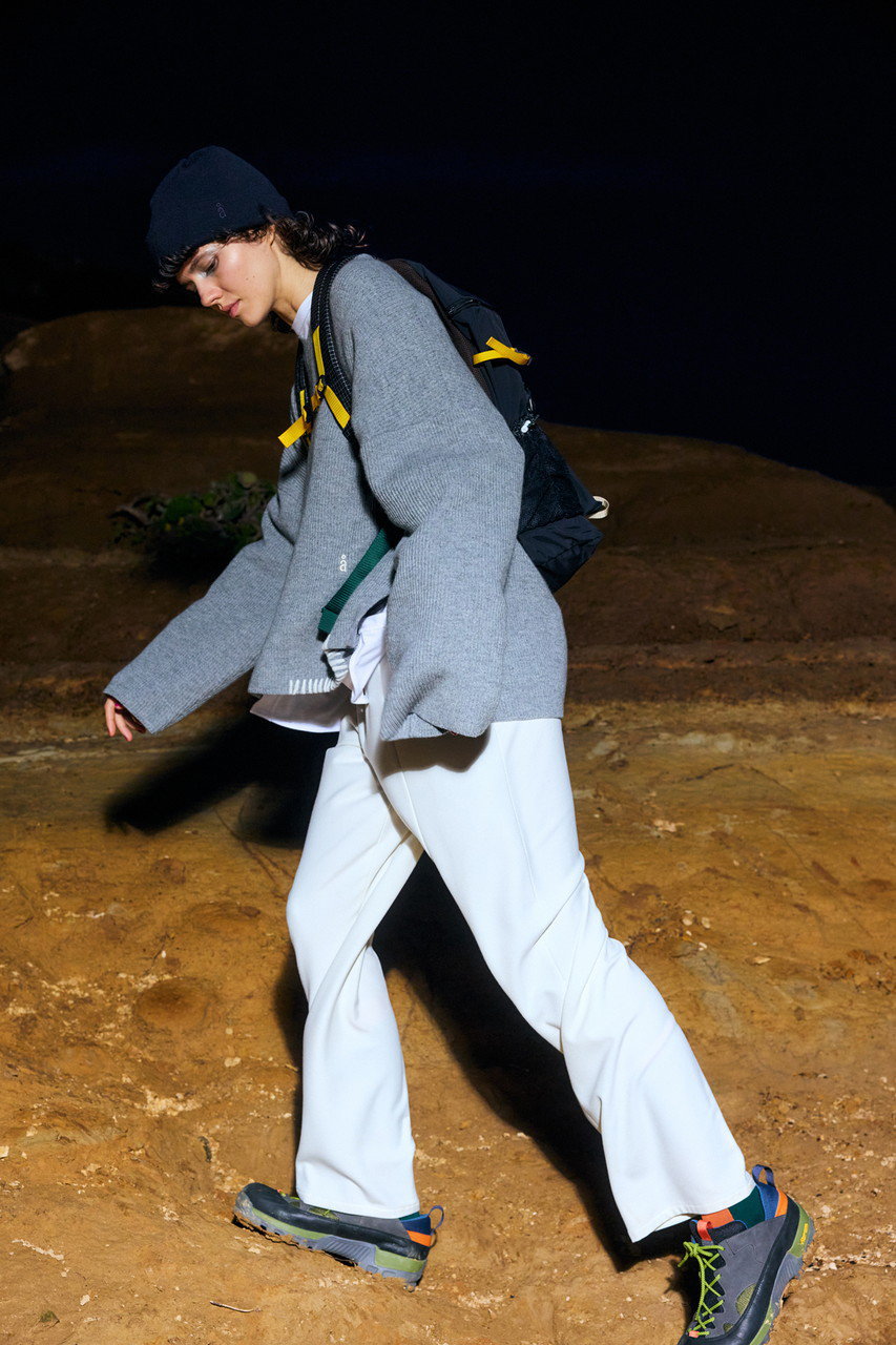 nagonstans テーパードパンツ　新品‼️ nagonstans(ナゴンスタンス)｜ソフトウォームクロス Basic テーパード