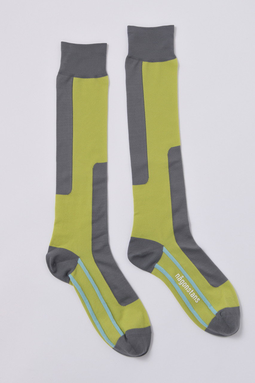 ナゴンスタンス/nagonstansのStripe Sole Socks/ソックス(Lime/470IS856-0641)