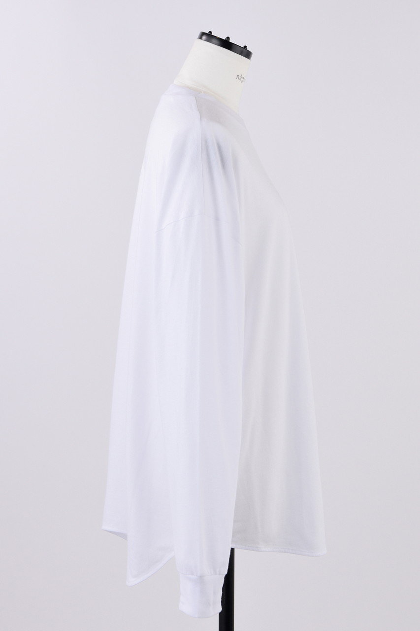 nagonstans ナゴンスタンス 25SS ソフト天竺アシンメカーブロングスリーブTシャツ 470IS780-0541 M ブルー 15006 nagonstans(ナゴンスタンス)｜ソフト天竺 アシンメカーブロンT/Salt の