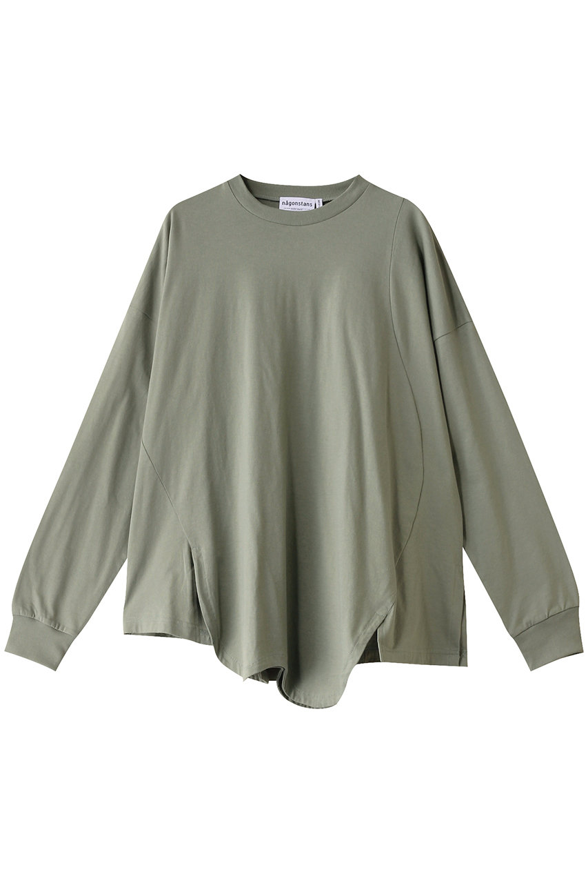 ナゴンスタンス/nagonstansのソフト天竺 CurveアシンメロンT(Rosemary/470IS880-0591)