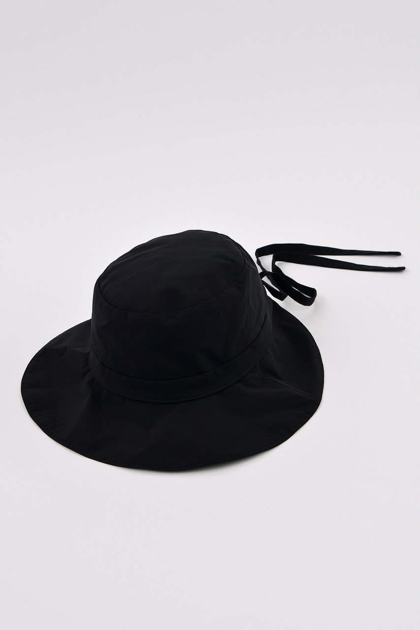 ナゴンスタンス/nagonstansの2.5レイヤータフタ Back tie Hat/ハット(Black/470IS856-1331)