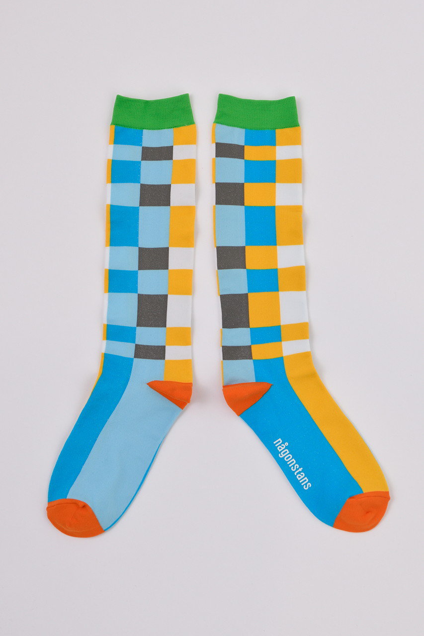 ナゴンスタンス/nagonstansのBlock check Socks/ソックス(Pool/470IS456-1011)