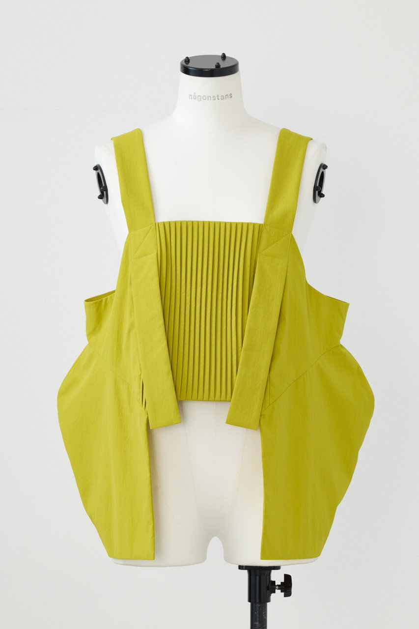 nagonstans Spun touch Taffeta ペプラムベスト (Turmeric, M) ナゴンスタンス ELLE SHOP nagonstans Spun touch Taffeta ペプラムベスト (Turmeric, M) ナゴンスタンス ELLE SHOP