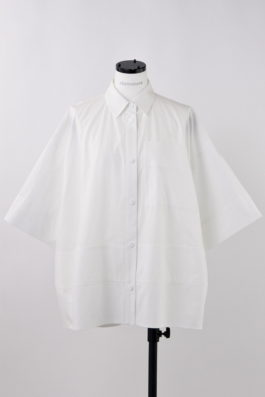 nagonstans CO Ripstop ボリュームドレープSH/シャツ (Salt, M) ナゴンスタンス ELLE SHOP nagonstans CO Ripstop ボリュームドレープSH/シャツ (Salt, M) ナゴンスタンス ELLE SHOP