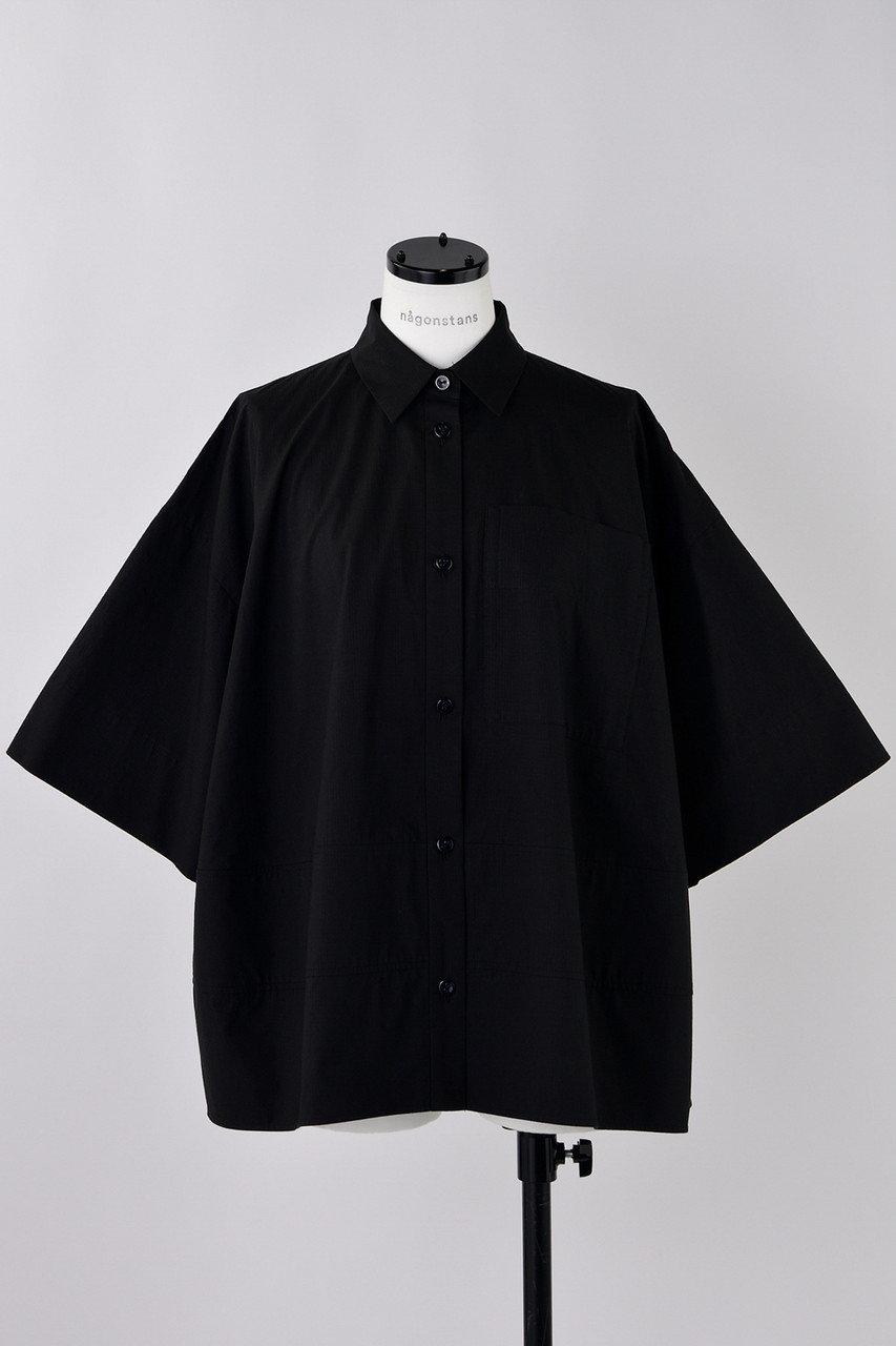 nagonstans CO Ripstop ボリュームドレープSH/シャツ (Black, M) ナゴンスタンス ELLE SHOP nagonstans CO Ripstop ボリュームドレープSH/シャツ (Black, M) ナゴンスタンス ELLE SHOP